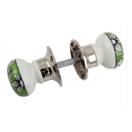 White Leaf Mortice Handle 2.25